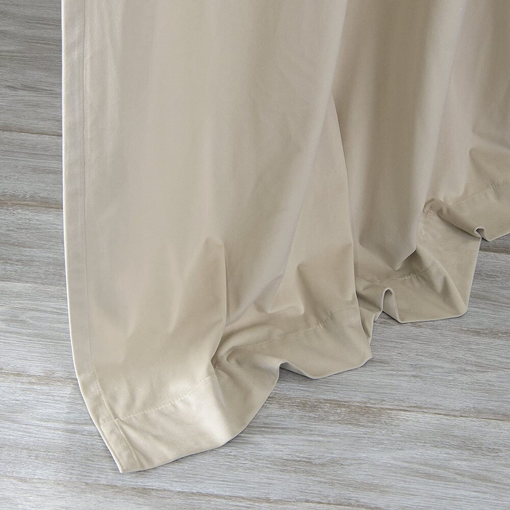 Luster Velvet Grommet Room Darkening Curtains   Stainless Steel Grommet Top (Single Panel)