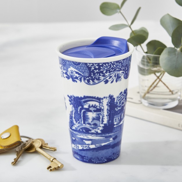 Spode Blue Italian Travel Mug