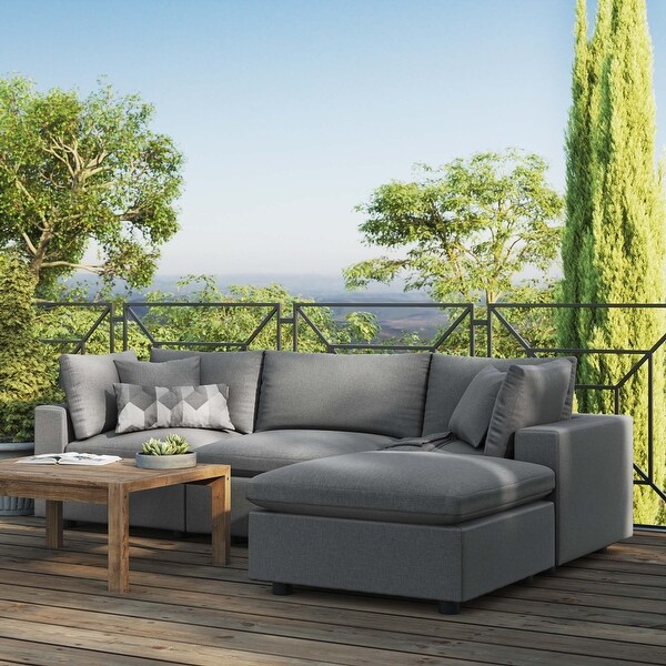 Commix 4Piece Outdoor Patio Sectional Sofa