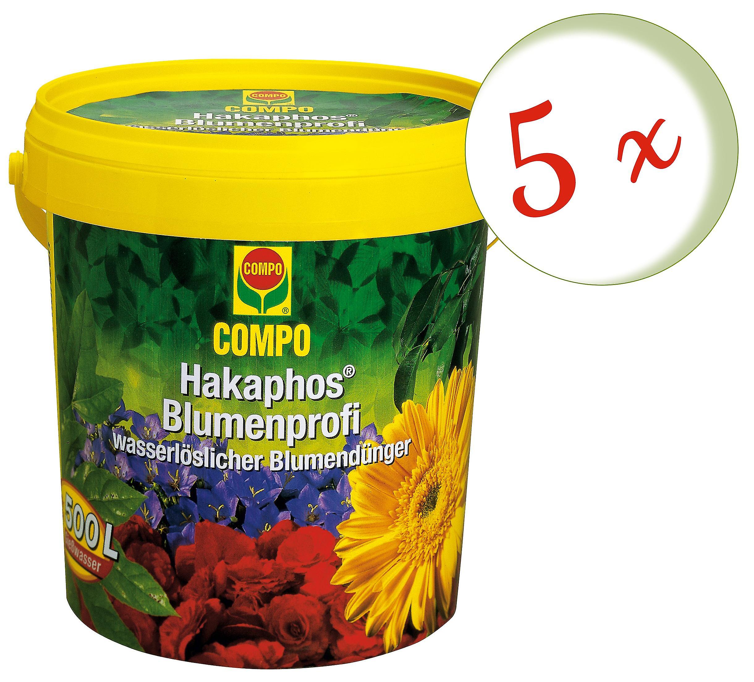 5 x COMPO Hakaphos Flower Professional， 1.2 kg