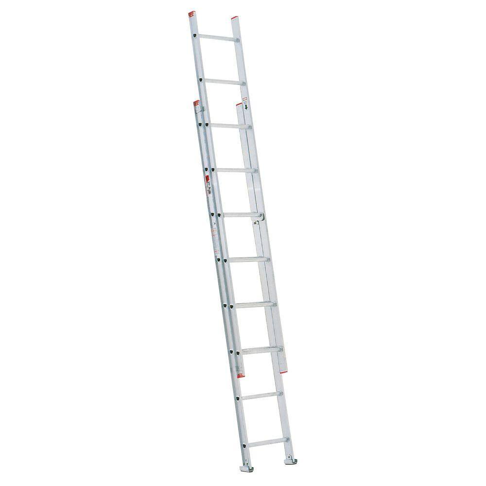 Werner 16 ft. Aluminum D-Rung Extension Ladder with 200 lb. Load Capacity Type III Duty Rating D716-2