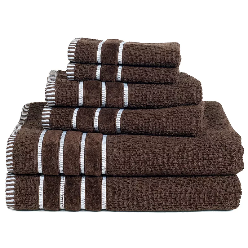 Portsmouth Home Rice Weave 6-piece Bath Towel Set