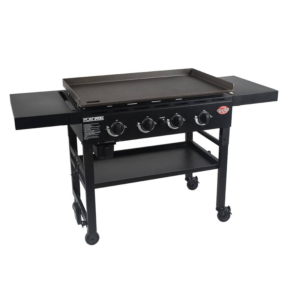 Char-Griller 4-Burner Propane Gas Griddle in Black 8936