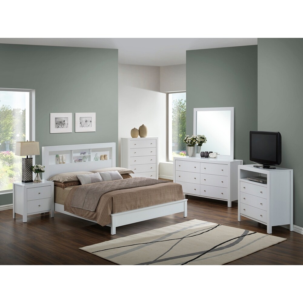 Burlington King Platform Bed with Storage Shelves