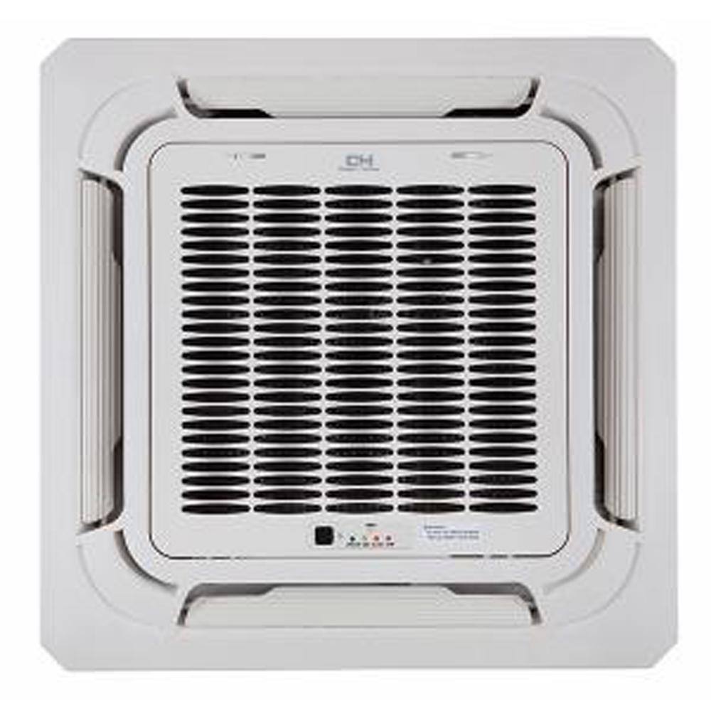 COOPER  HUNTER 24000 BTU 2-Ton Ductless Mini Split 20.5 SEER Cassette Air Conditioner with Heat Pump and Install Kit 230V CH-24SPH-230VIO-C-R