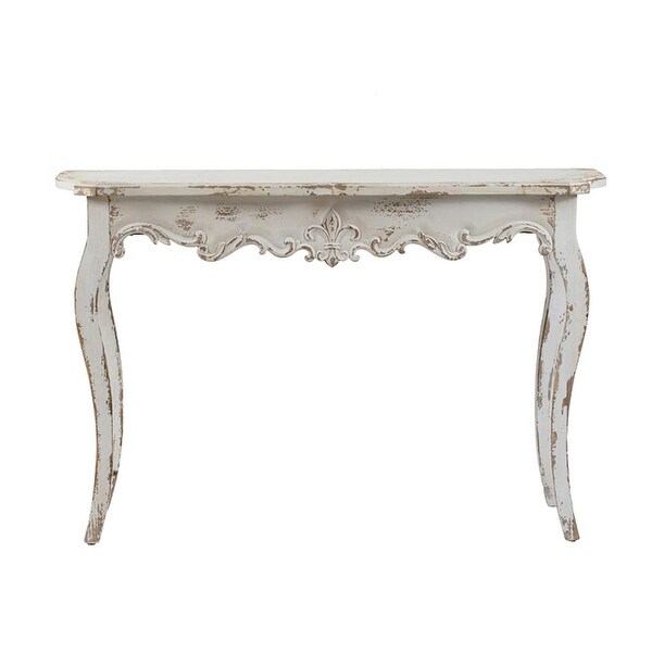 Weathered Off-White Console Table