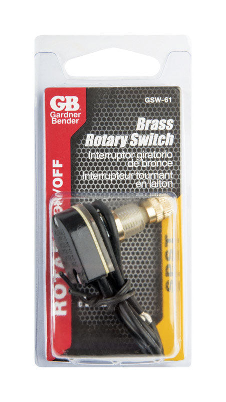 ROTARY SWITCH BRASS SPST