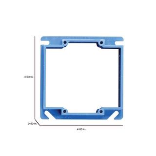 Carlon 2-Gang 12 in. PVC ENT Box Mud Ring A420RR