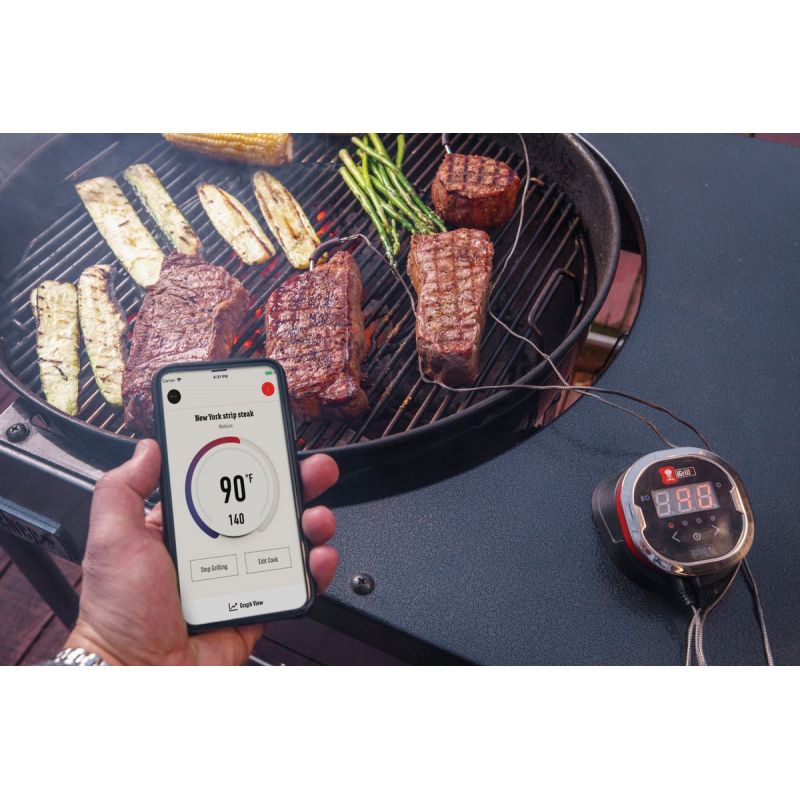 Weber iGrill2 Bluetooth Thermometer 3.2 In. W. X 2.2 In. H. X 2.2 In. L.