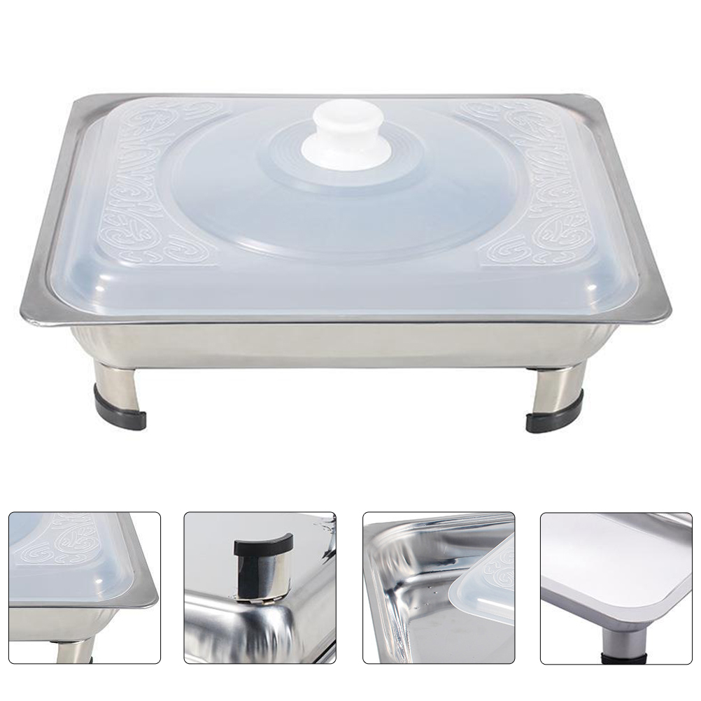 Buffet Tray Food  Serving Plate Dish Platter Storage Restaurant Dishes Metal Rectangular Chafer Pan Warming Warmer