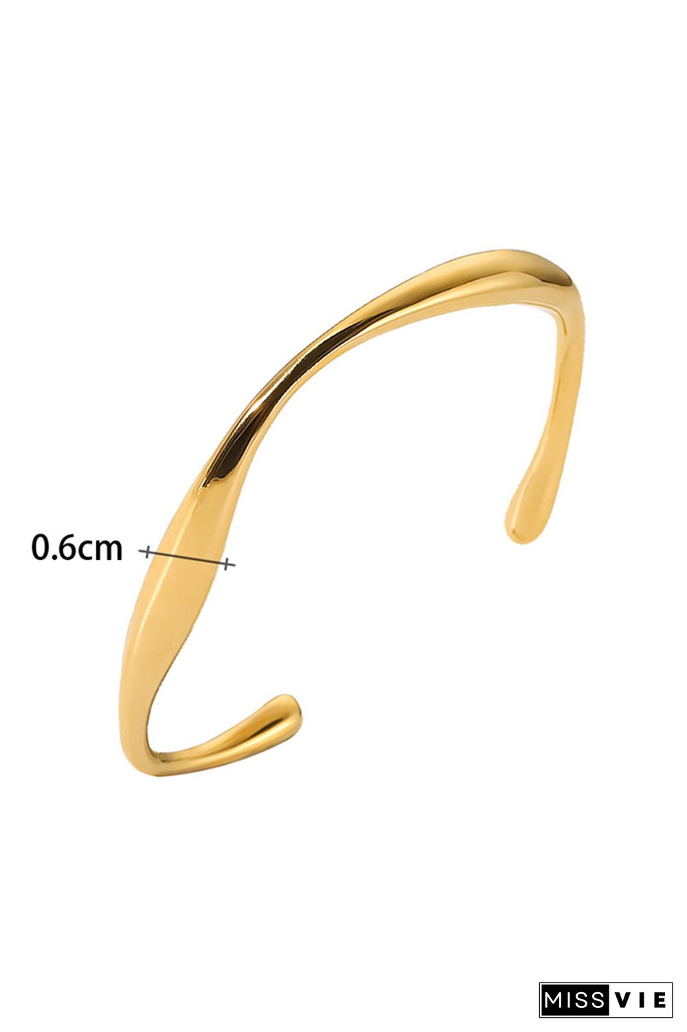 Gold Titanium Steel Bracelet MOQ 5pcs