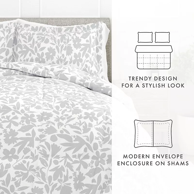 Home Collection Abstract Garden Patterned Comforter Set