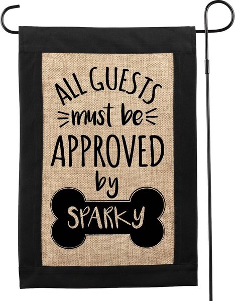 Custom Personalization Solutions Approved By The Dog Personalized Garden Flag