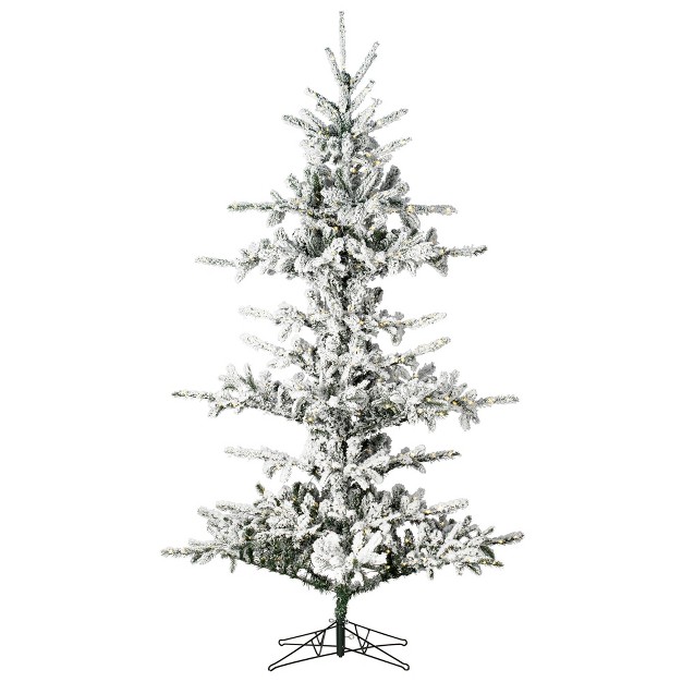 Vickerman Artificial Flocked Yukon Christmas Tree