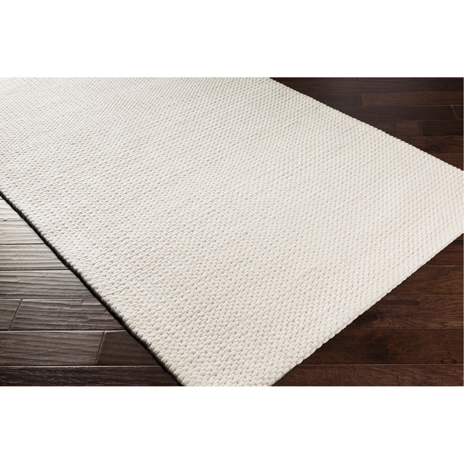 Colarado Hand Woven Rug in Cream, Ivory, Black