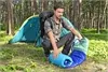 Bestway 68123 Camping fold portability multi purpose warm Single TPU Air cushion with bib sleeping bag