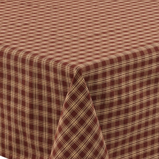 Park Designs Red Sturbridge Tablecloth 84 x27 x27 l