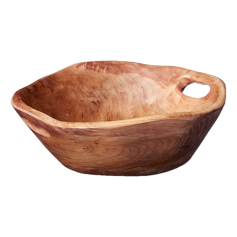 Enrico Root Wood Medium Bowl with Handles