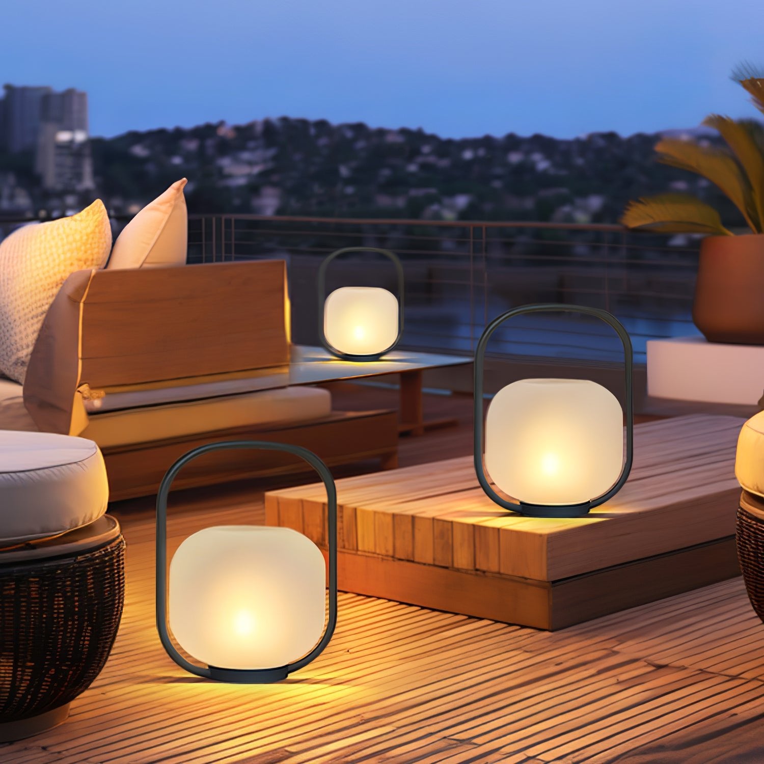 Portable Lantern Outdoor Table Lamp