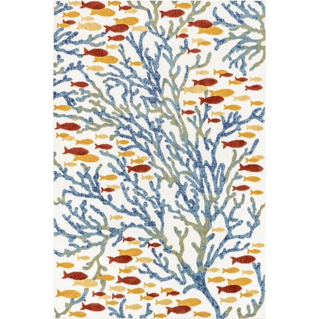 Nuloom Lidia Nautical Coral Indoor outdoor Area Rug