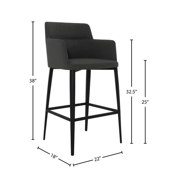 Williamsburg Modern Upholstered Bar Stool (25-inch/ 29-inch)