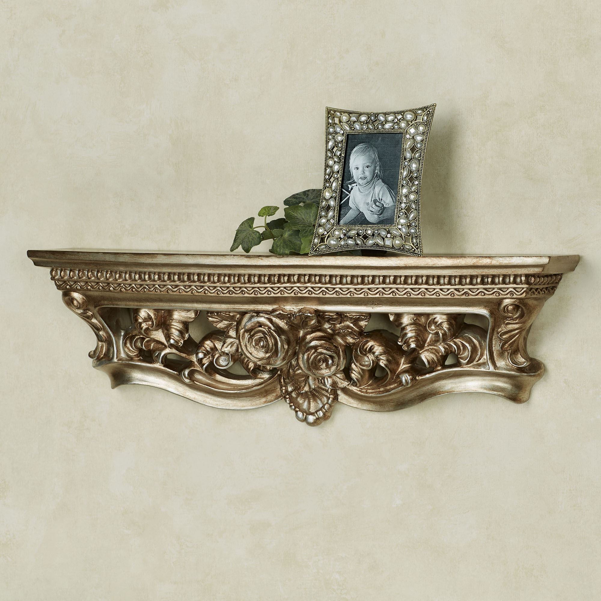 Rosamond Wall Shelf Champagne Gold One Size