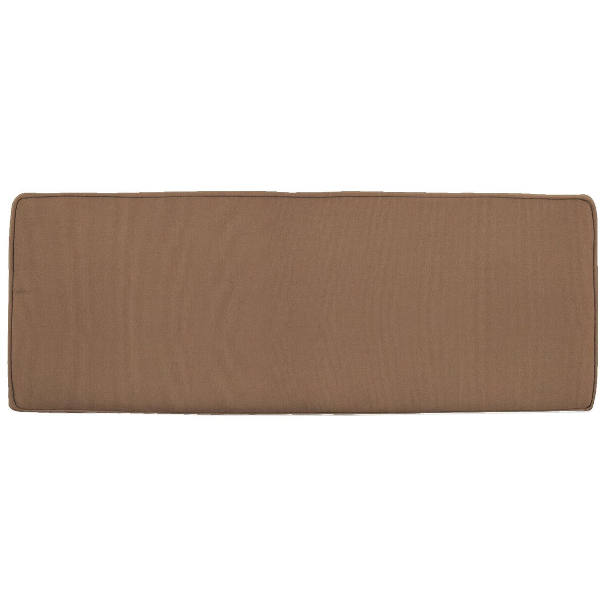 Sunbrella Canvas Cocoa Large Outdoor Replacement Bench Cushion W/ Piping By Signature