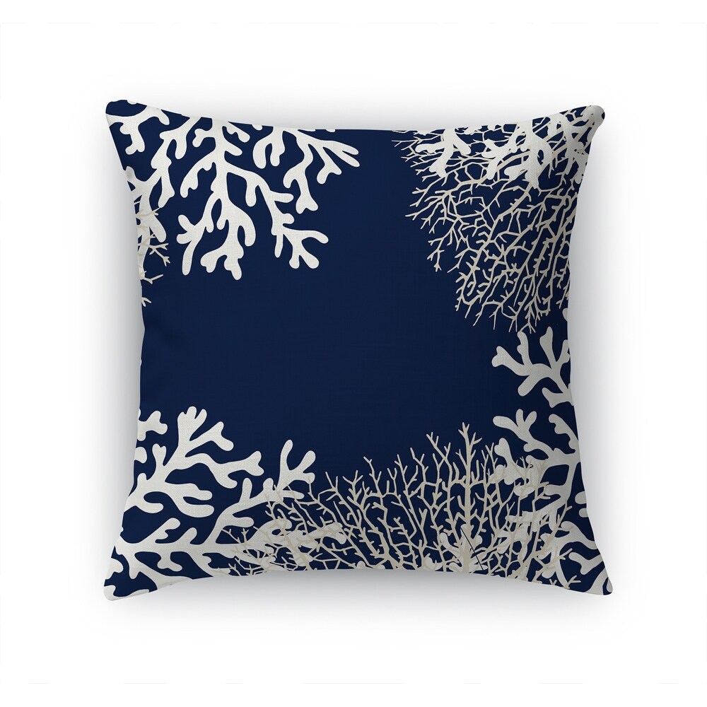 CORAL NAVY Accent Pillow By Kavka Designs