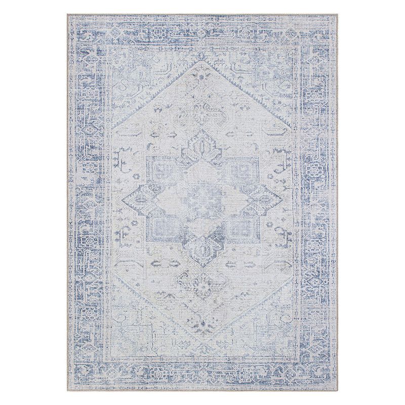 World Rug Gallery Medallion Boho Machine Washable Area Rug