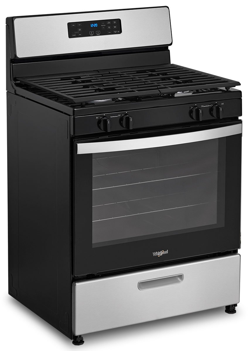 Whirlpool 5.1 Cu. Ft. Stainless Steel Freestanding Gas Range With Broiler Drawer