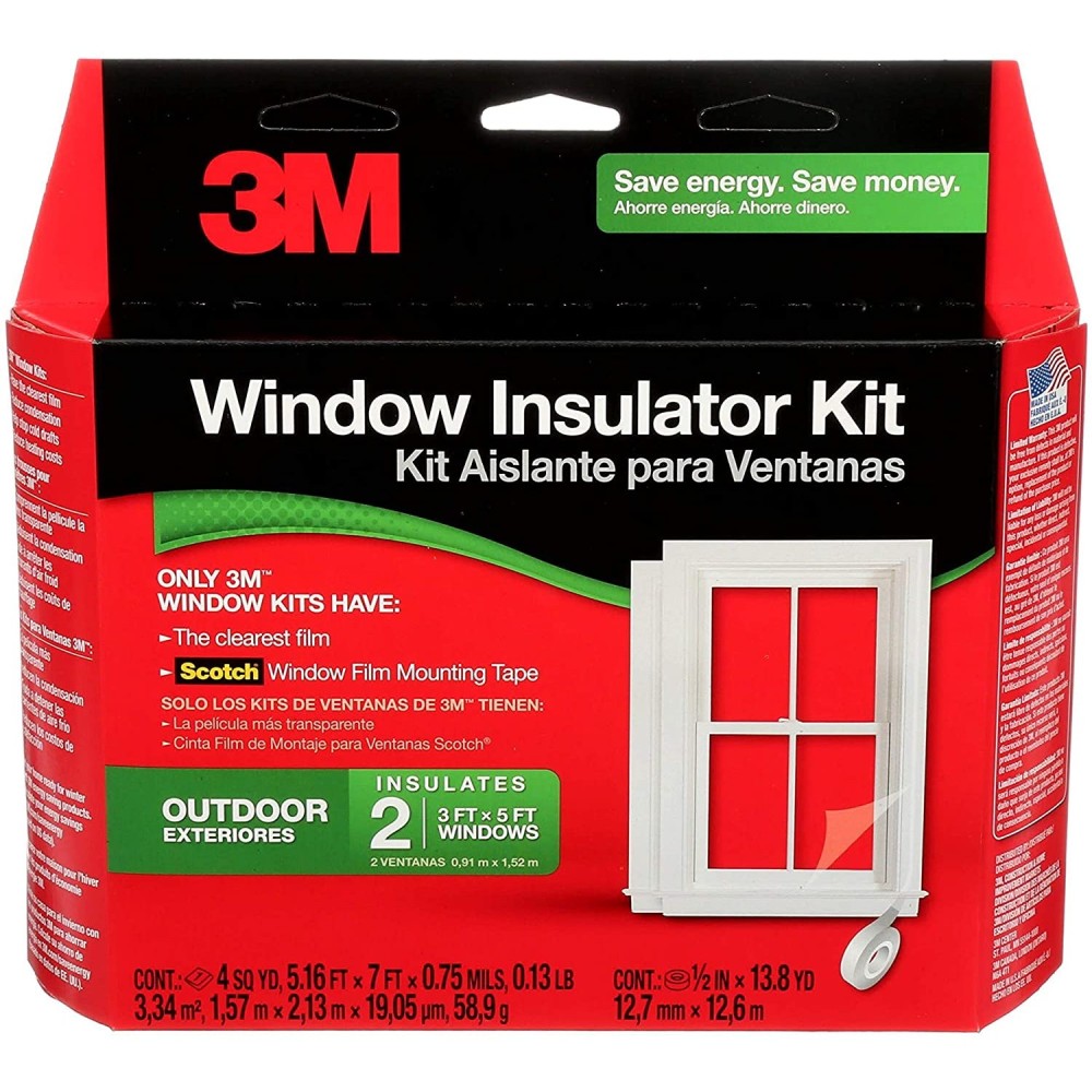 3M Outdoor Window Insulator Kit 2pk ;