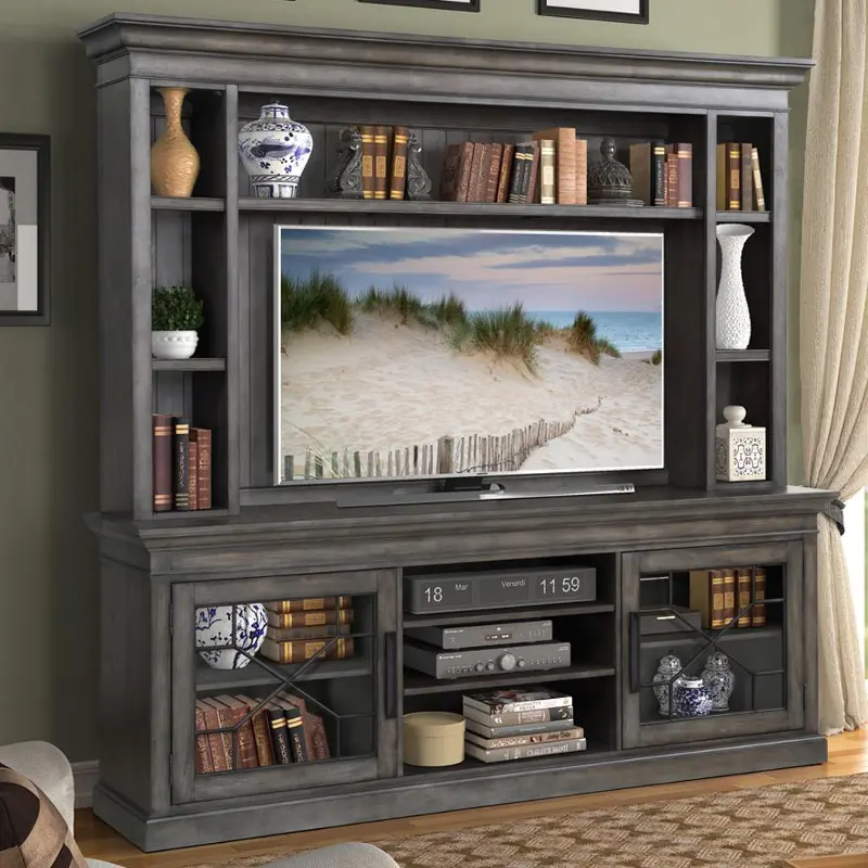 Sun Smokey Gray 92 Entertainment Center