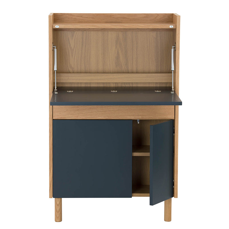 BARTON Study Desk 71cm - Blue & Natural