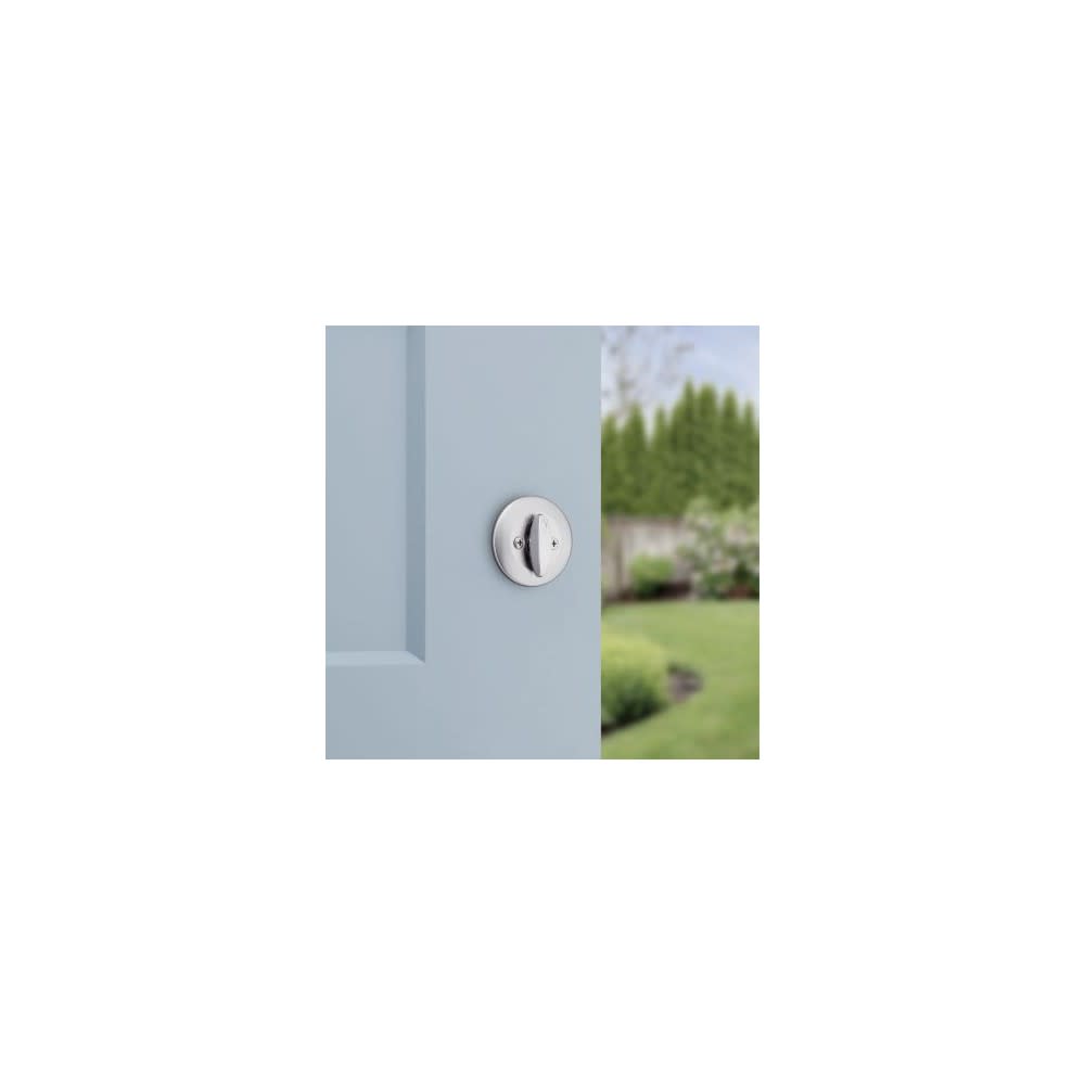 Kwikset Door Deadbolt Mobile Home Satin Chrome Single Cylinder