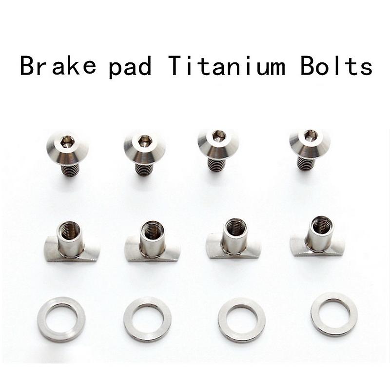 Born Pretty 1 Set Bicycle Caliper Clip + Brake Pad Bolts Titanium Alloy Full Set Screws Nuts For Brompton 0000-2017 46 G/set Bike Parts