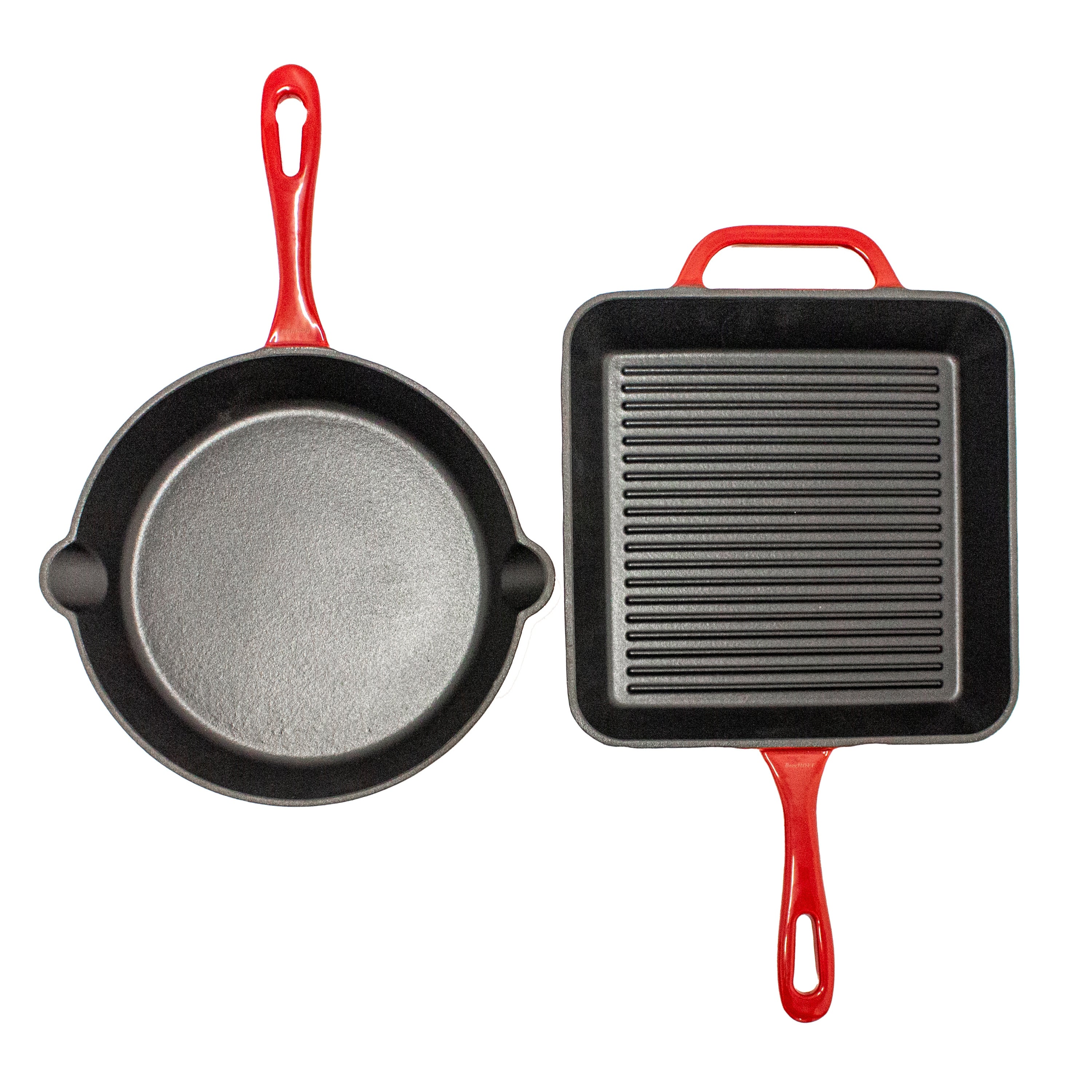 2pc Enamel on Cast Iron Set 10