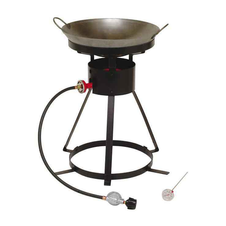 King Kooker Propane Wok Cooker 1 Burner Stove  Black