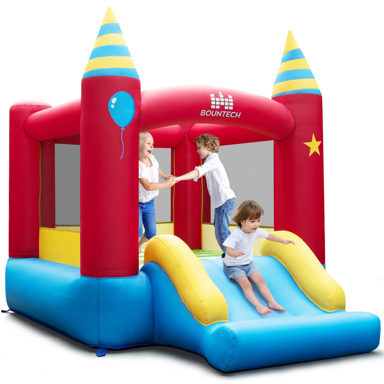 Costzon Inflatable Bounce House, Bouncy House for Toddler Kids Indoor Outdoor