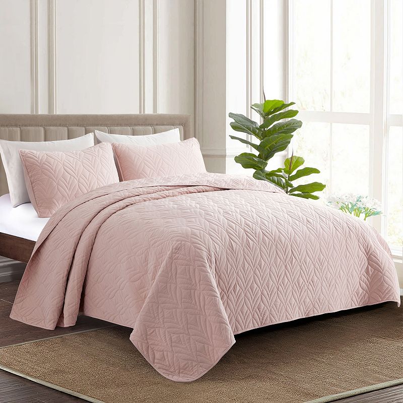 Unikome Ultra Soft Microfiber Reversible Quilt Set with Shams