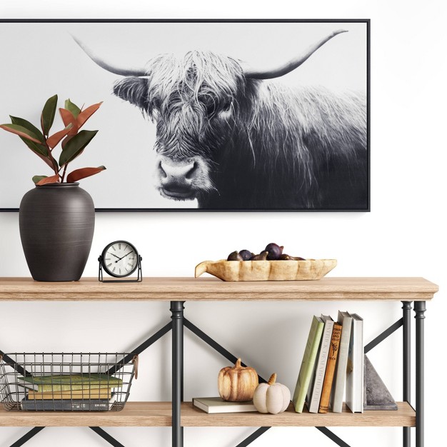 X 24 quot Highland Cow Framed Canvas