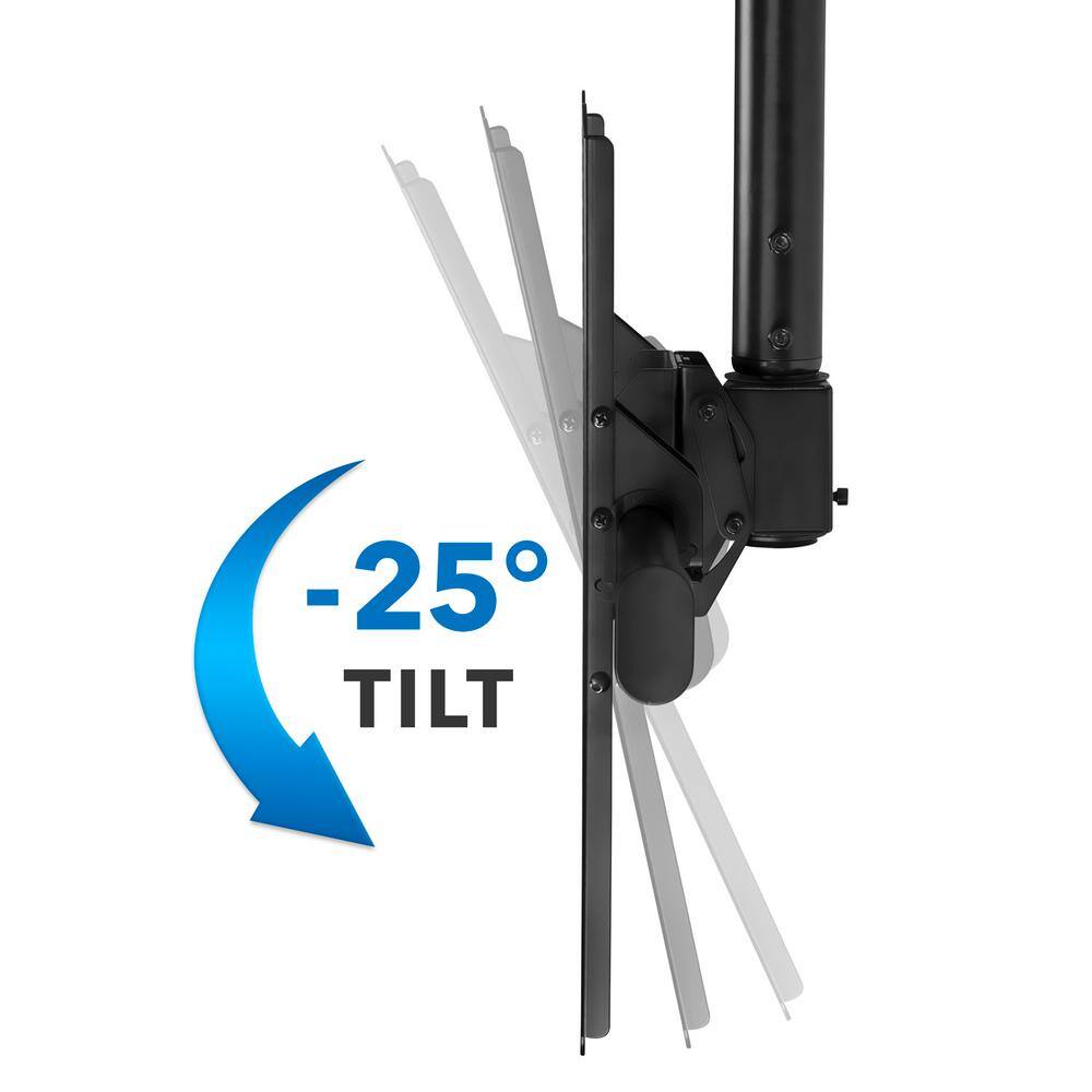 Mount-It 32 in.- 70 in. Large Full Motion TV Ceiling Mount with 25-Degree Tilt 110 lbs. Load Capacity MI-509XL