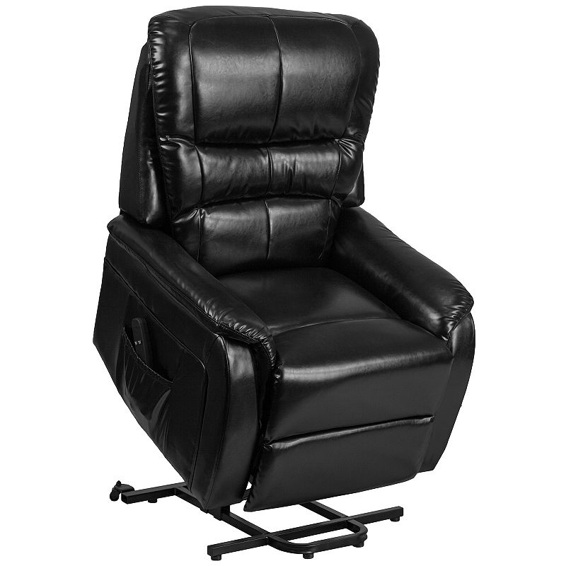 Emma and Oliver LeatherSoft Remote Powered Lift Recliner for Elderly