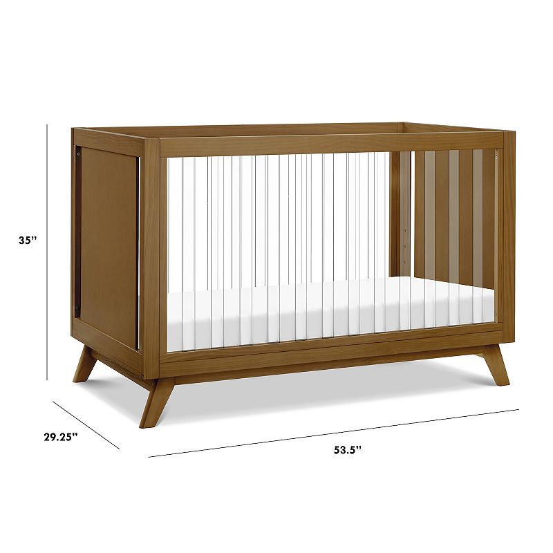 DaVinci Otto 3-in-1 Acrylic Slats Convertible Crib