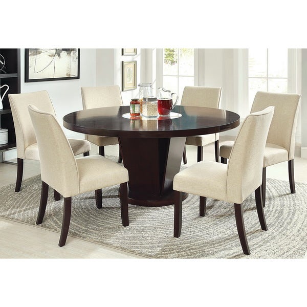 Furniture of America Lind Traditional Ivory Dining Chairs (Set of 2)