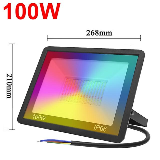 Led Reflector Rgb Smart Floodlight Outdoor Spotlight 30w 50w 100w Waterproof 220v Warm Cool Lighting Tuya Wifi Control For Alexa