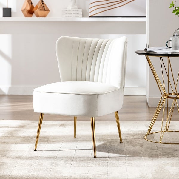 Haven Contemporary Velvet Upholstered Accent Chair