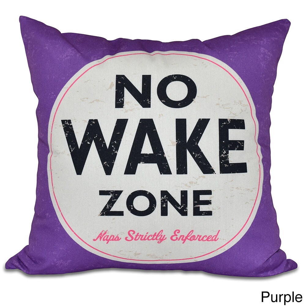 Nap Zone Word Print 20 inch Pillow   20\