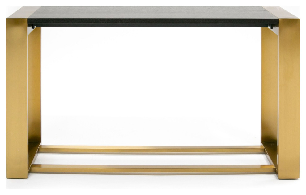 Tierra Brass Console Table 53 quot  Contemporary   Console Tables   by mod space furniture  Houzz