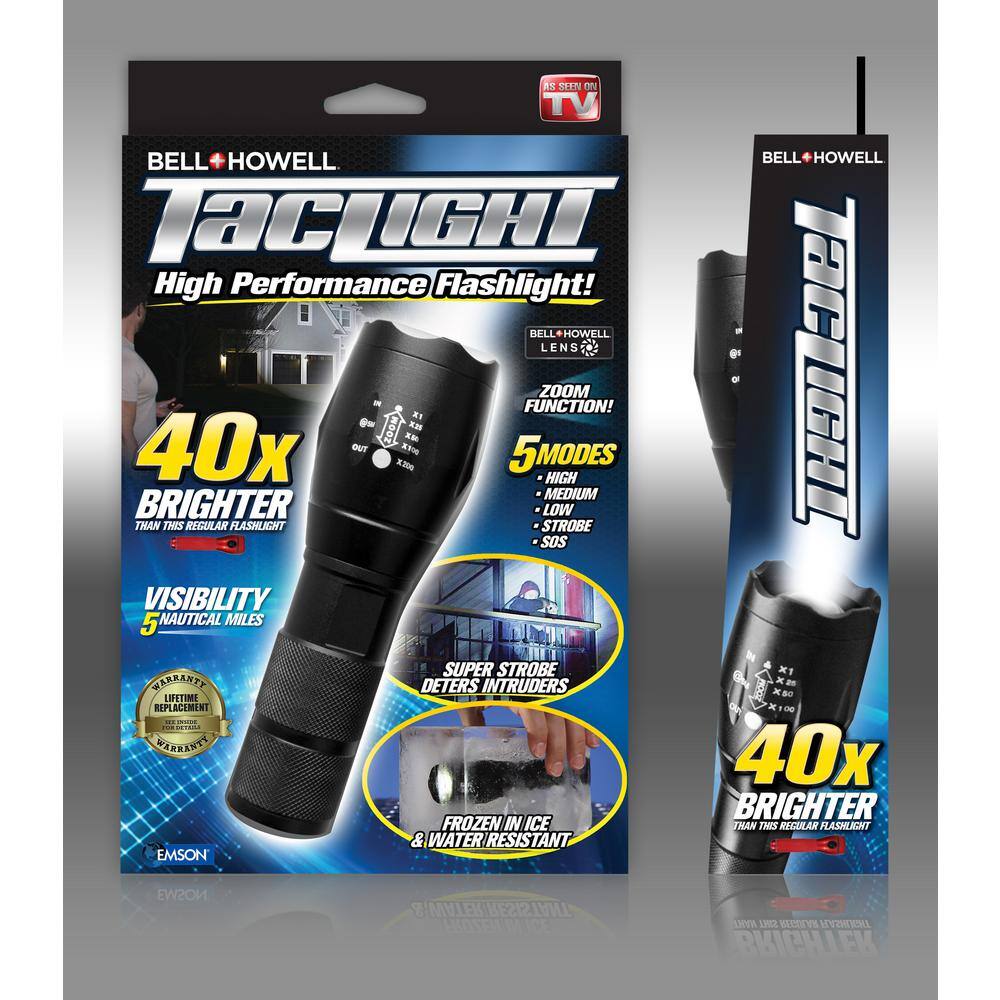 Bell + Howell TacLight 40x High Performance Flashlight 1176