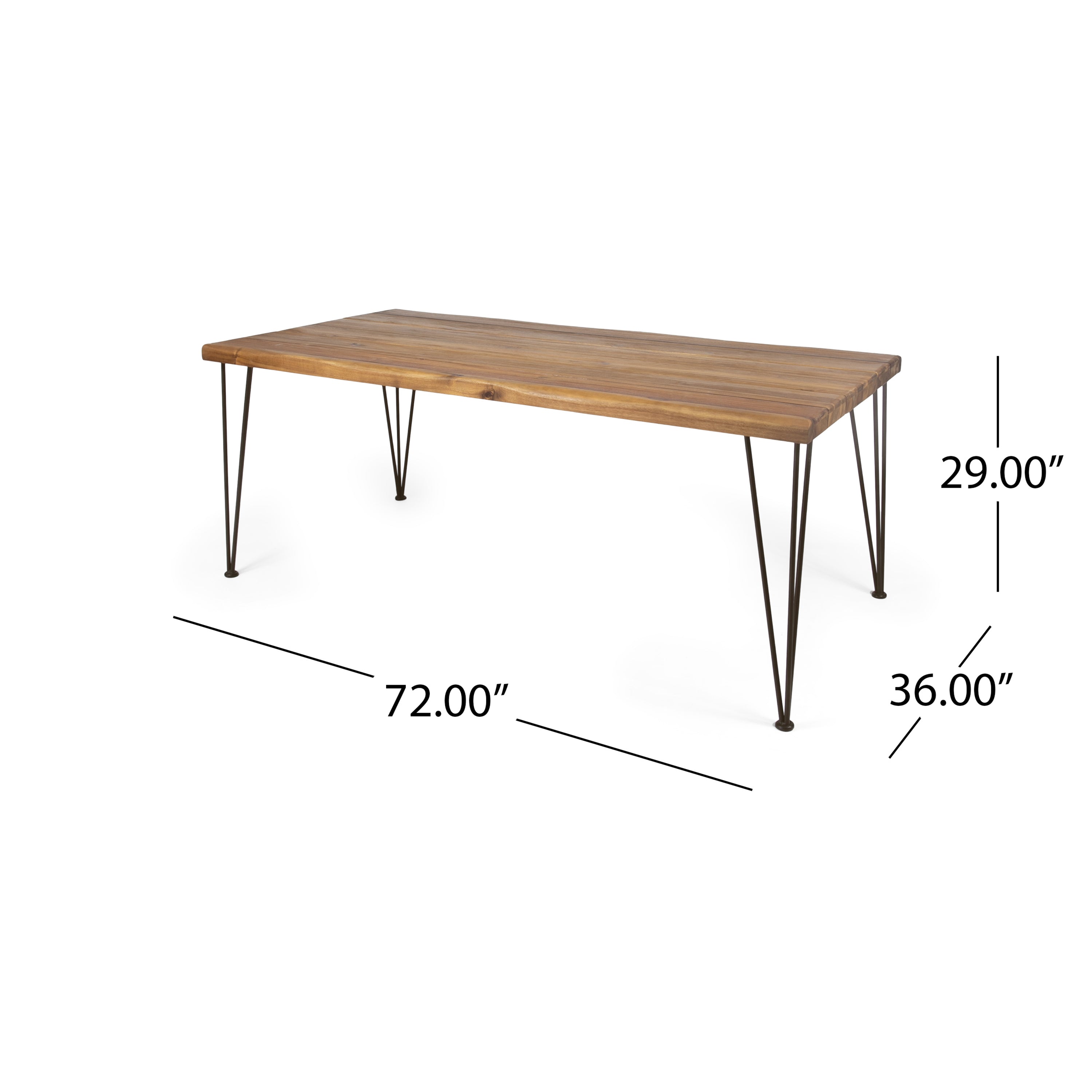 Kama Patio Dining Table, Rectangular, 72